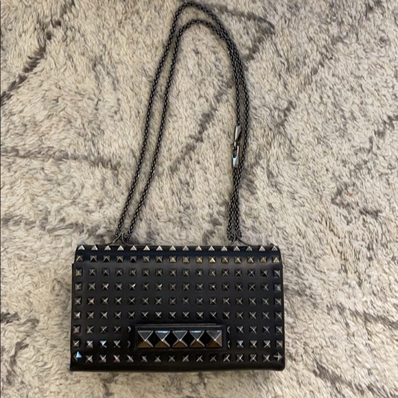 Valentino Va Va Voom rockstud noir black clutch - Picture 2 of 13